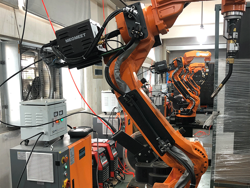 五金件旋轉(zhuǎn)平臺(tái)焊接機(jī)器人工作站